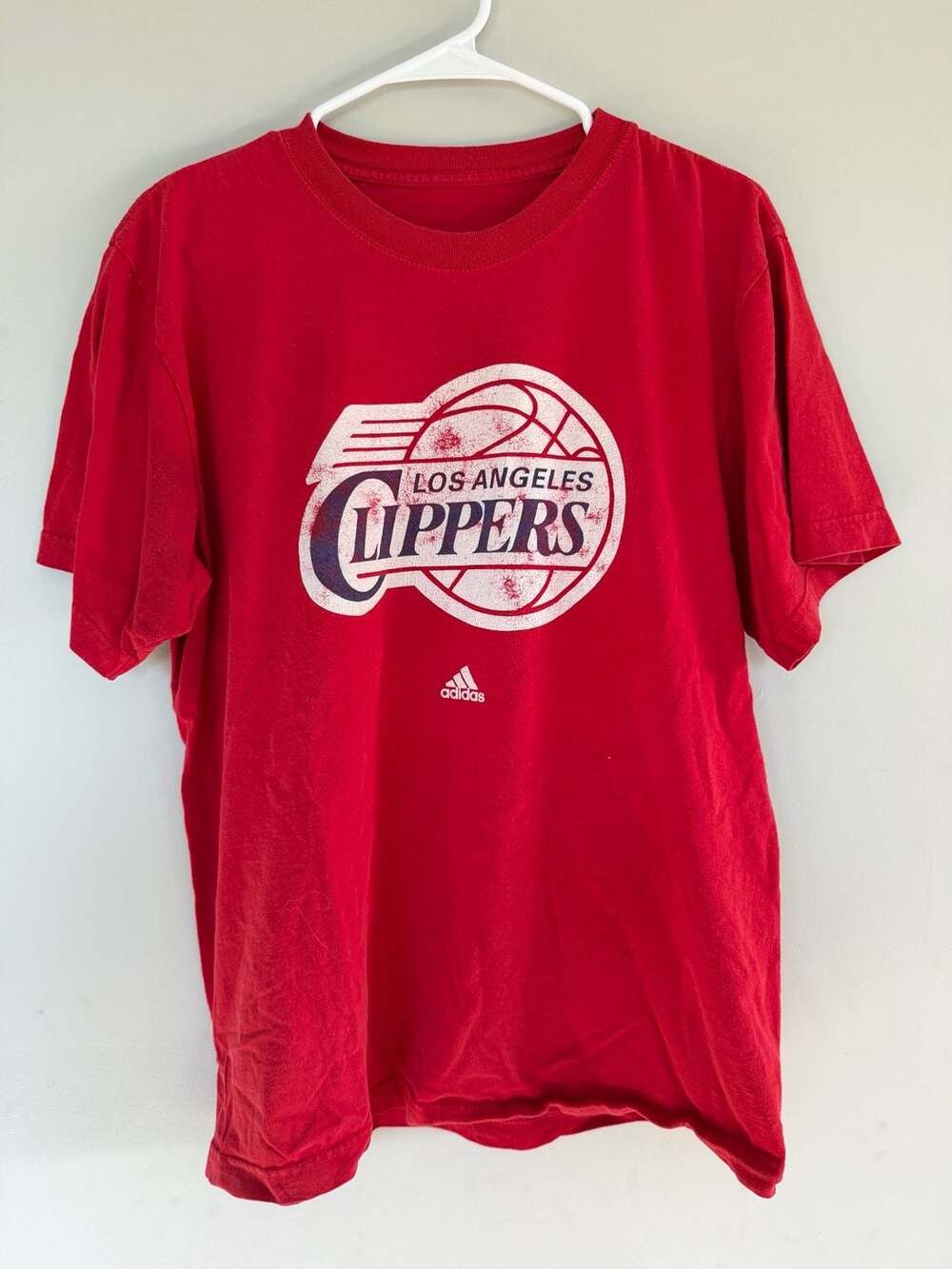 Adidas Los Angeles Clippers T-Shirt Red Graphic